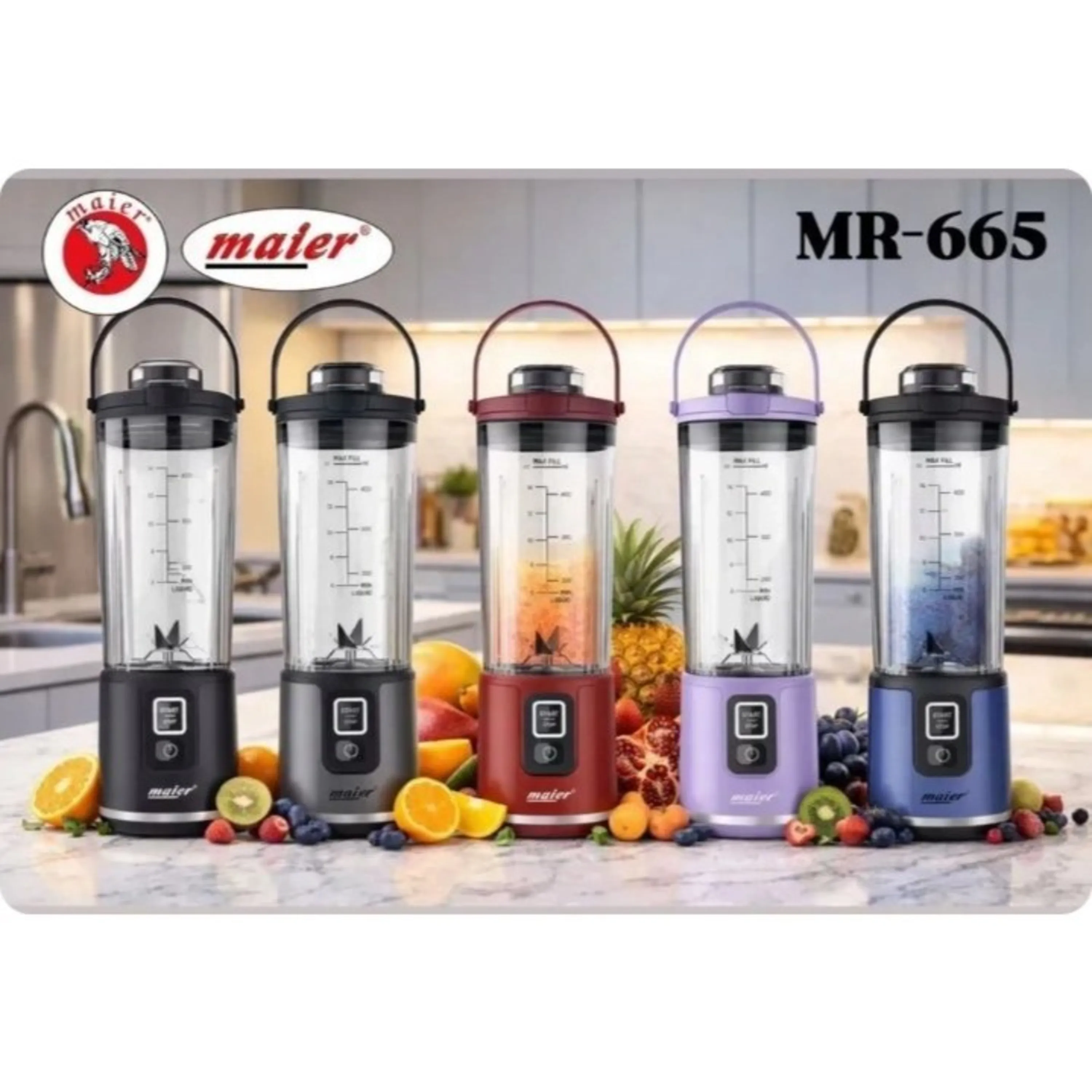 شیکر شارژی مایر مدل MR665 ظرفیت 470 میلی لیتر