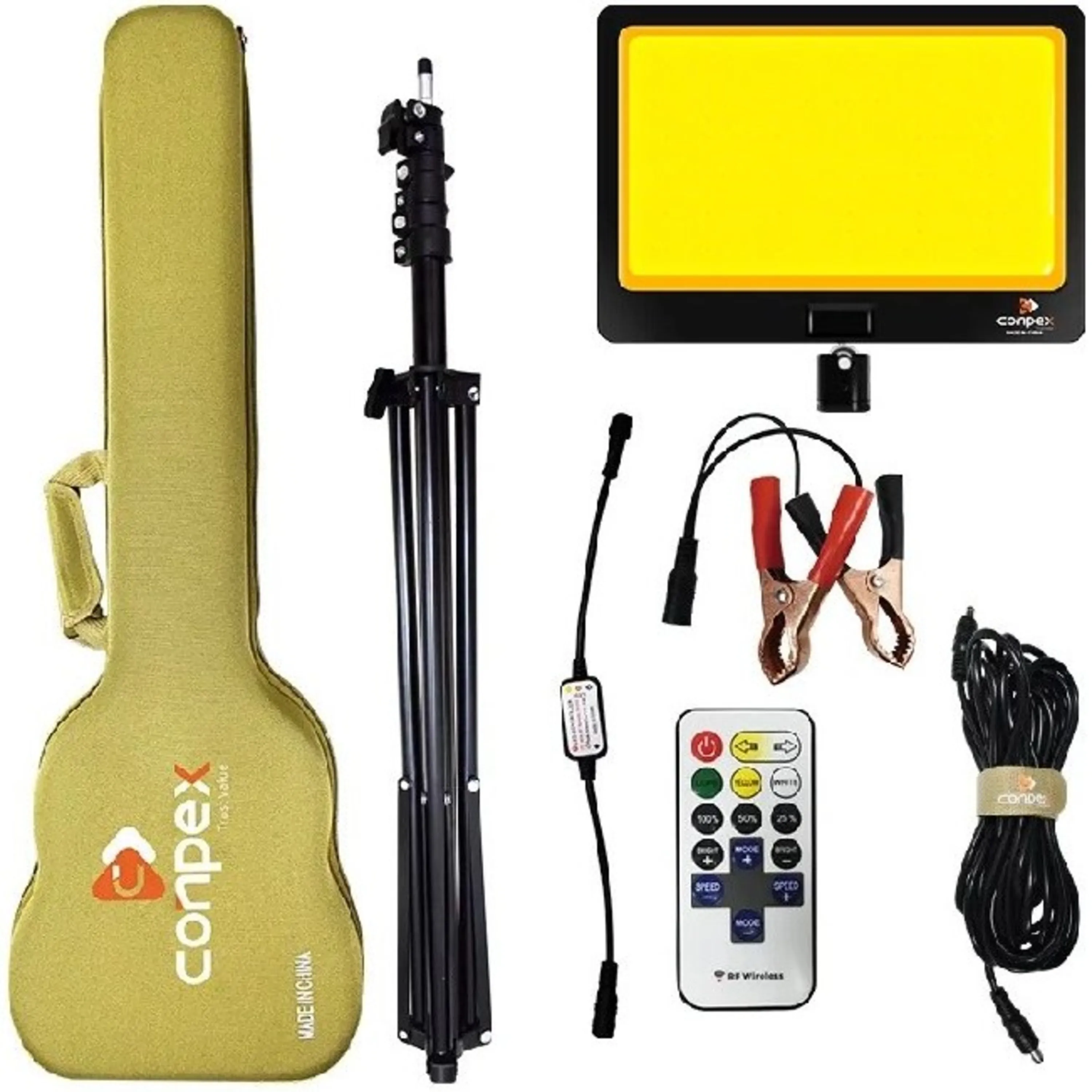 چراغ کمپینگ دو نور کانپکس مدل گیتاریFR-19 COB RF